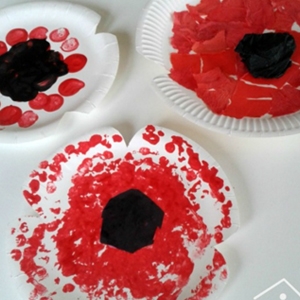 Paper Plate Poppy